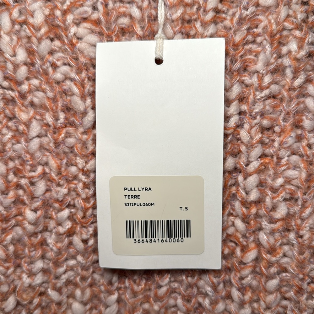 SEZANE Lyra Chunky Knit Jumper / Sweater in Earth / Terre sz S - Picture 10 of 13